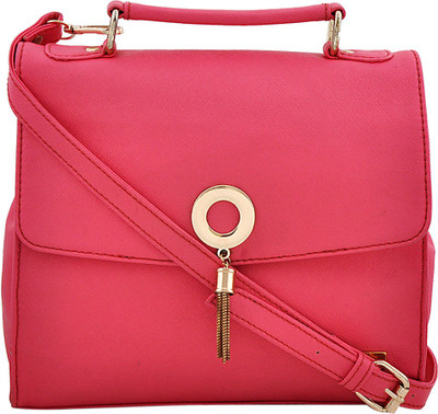 

Yelloe Women Pink PU Sling Bag