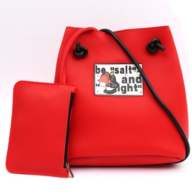 

Pepgirls Girls Casual Red PU Sling Bag