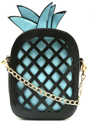 

Pepgirls Girls Evening/Party Blue PU Sling Bag
