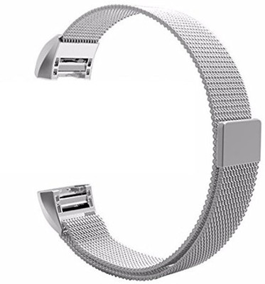 

HIGAR STAINLESS STEEL MILANESE LOOP BAND- Smart Watch Strap(Silver)