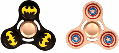 

Montez Metal Super Hero Fidget Hand Spinner Toy Set of 2(Multicolor)