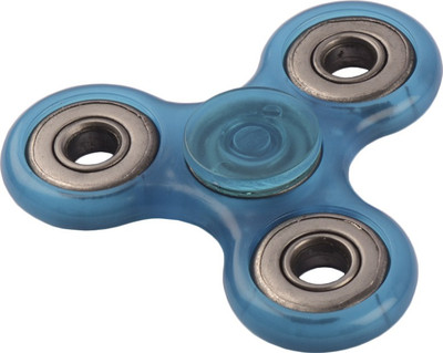 

Autofy Hi-speed Translucent / See Through / Anti-Anxiety Tri Fidget Hand Spinner (Light Blue)(Blue)