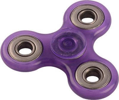 

Autofy Hi-speed Translucent / See Through / Anti-Anxiety Tri Fidget Hand Spinner (Purple)(Purple)