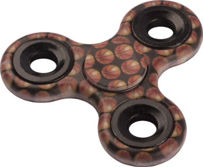 Autofy Hi-speed Basketball Design Anti-Anxiety Tri Fidget Hand Spinner(Black)