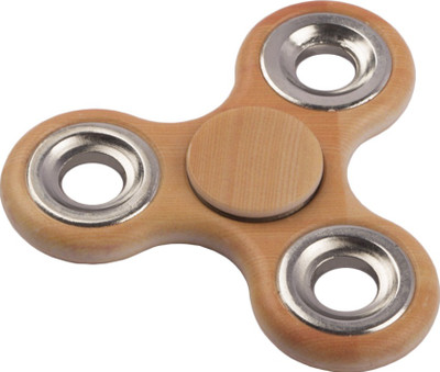 

Autofy Hi-speed Wooden / Table Top Design / Texture Anti-Anxiety Tri Fidget Hand Spinner(Brown)