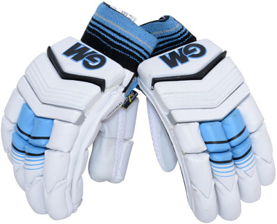 

GM ORIGINAL MENS Batting Gloves (Men, White, Black, Blue), Black;blue;white
