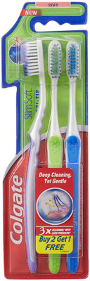 

Colgate Slim Tri Tip Soft Toothbrush(Pack of 3)