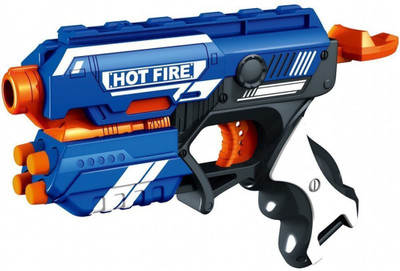 

Toyshine Foam Blaster Gun toy, Safe and Long Range, 10 Bullets(Multicolor)