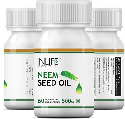 

Inlife Neem Seed Oil 500mg, 180 Veg Capsules (3-Pack)(60 No)