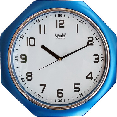 AJANTA Analog 25 cm X 25 cm Wall Clock(Blue, With Glass, Standard)