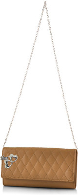 

Anglopanglo Women Evening/Party Brown PU Sling Bag