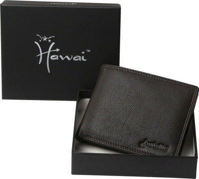 

Justclik Men Brown Genuine Leather Wallet(8 Card Slots)