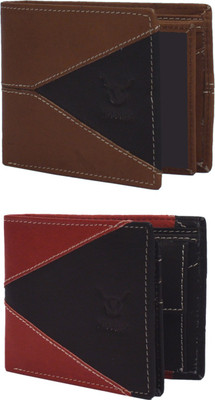 

Hidelink Men Multicolor Genuine Leather Wallet