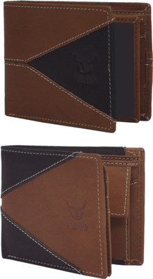 

Hidelink Men Brown Genuine Leather Wallet