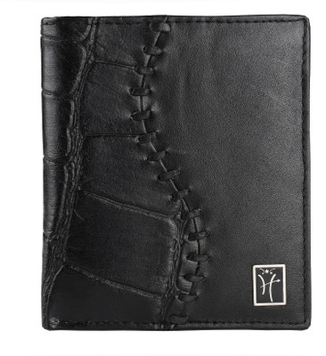 

Hawai Men Black Genuine Leather Wallet(9 Card Slots)