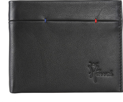 

Hawai Men Black Genuine Leather Wallet(9 Card Slots)
