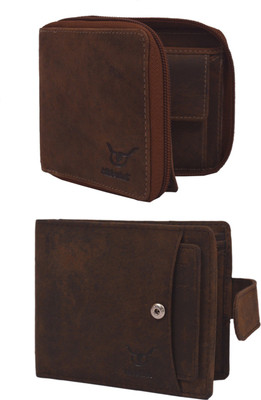 

Hidelink Men Brown Genuine Leather Wallet