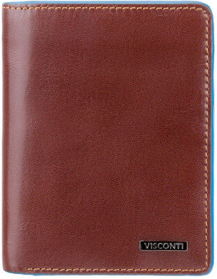 

Visconti Men Brown Genuine Leather Wallet(8 Card Slots), Italian brown