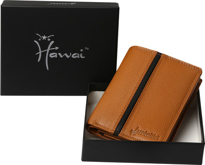 

Justclik Men Tan Genuine Leather Wallet(7 Card Slots)