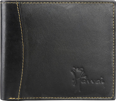 

Hawai Men Black Genuine Leather Wallet(8 Card Slots)