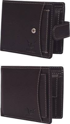 

Hidelink Men Brown Genuine Leather Wallet