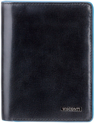 

Visconti Men Black Genuine Leather Wallet(8 Card Slots), Italian black