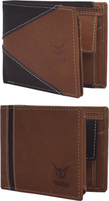

Hidelink Men Brown Genuine Leather Wallet