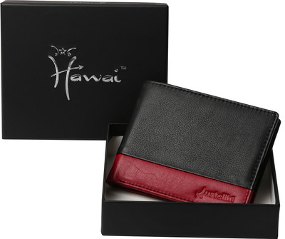 

Justclik Men Black, Red Genuine Leather Wallet(3 Card Slots)