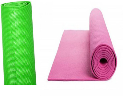 Excite Shoppers ES_Combo_GP04 Green, Pink 4 mm Yoga Mat