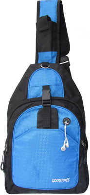 

Good Times PYRAMID BLACK 20 L Laptop Backpack(Black, Blue), Black;sky blue