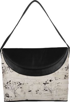 

Rub & Style Leather & Canvas Shoulder Bag(Multicolor, 8 L)
