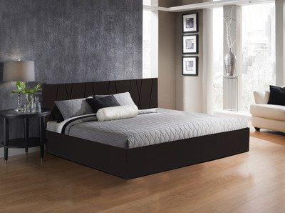 

Auspicious Home Axis Engineered Wood King Bed With Storage(Finish Color - Walnut)