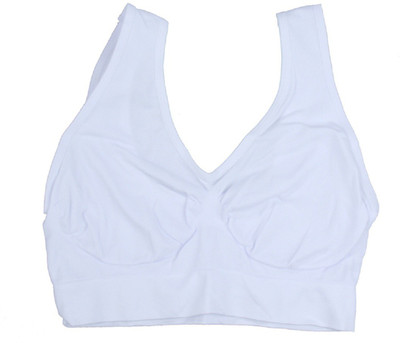 Wonder World by Evelyn® Hot Slim Fit™ Curves Air Women Training/Beginners Non Padded Bra(White)