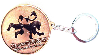 

zhosy game of thrones new 1 Locking Key Chain(Gold)