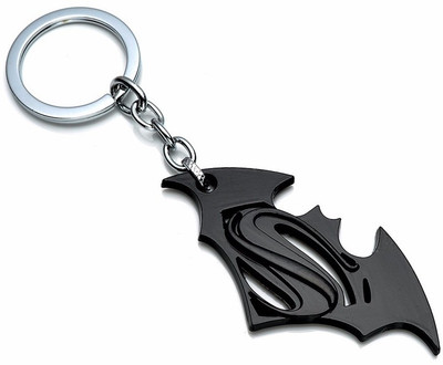 

Optimus Traders Batman v Superman Dawn of Justice Logo 7cm Metal Locking Key Chain Key Chain(Black)