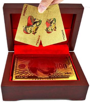 

VibeX ™ Authentic Golden Color Poker Playing Cards With Certificate(Gold)