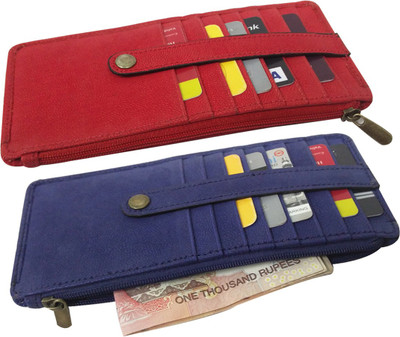

Essart 8 Card Holder(Set of 2, Blue, Red)