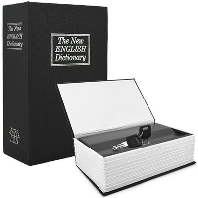 

Sukot Book Safe Cash Box Cash Jewelry Organizer Safe Locker(Key Lock)