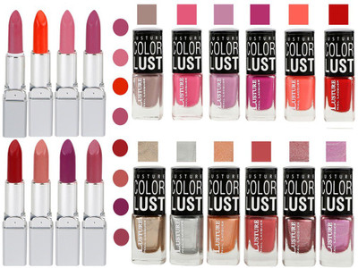 

Ramble Lipstick and Nail polish Neon Shades Gift Pack set combo 0006(Set of 20)