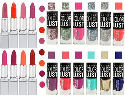 

Ramble Lipstick and Nail polish Neon Shades Gift Pack set combo 0022(Set of 20)