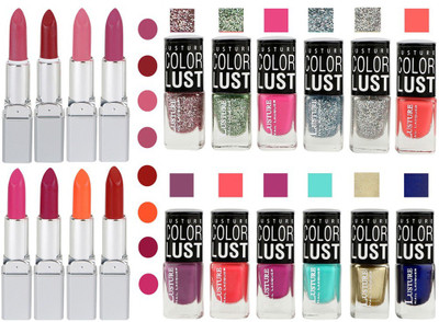 

Ramble Lipstick and Nail polish Neon Shades Gift Pack set combo 0029(Set of 20)