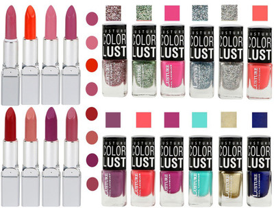 

Ramble Lipstick and Nail polish Neon Shades Gift Pack set combo 0012(Set of 20)