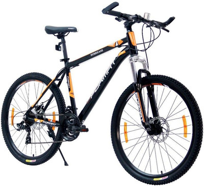 

Format Hurricane 26 Inches 21 Speed Black & Orange 26 T Mountain/Hardtail Cycle(21 Gear, Multicolor)