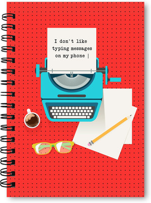 

The Design Junction A5 Diary(typeWriter_design, Multicolor)