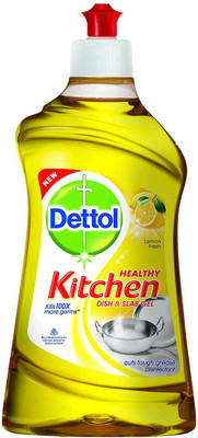 

Dettol Kitchen Slab and Dish Cleaning Gel(Lemon Fresh, 200 ml)