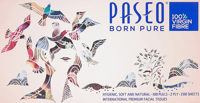 

Paseo Born Pure Facial Tissue Box(Pack of 200)