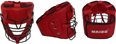 

Maizo Head Gaurd With Iron Cage Boxing Head Guard(Red