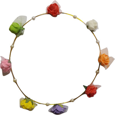 

Bella Fiero New Multicolor Rose Tiara Hair Accessory Set(Multicolor)