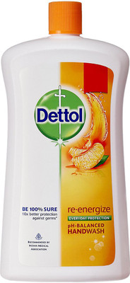 

Dettol Re-energize Liquid Hand Wash Refill(900 ml, Bottle)