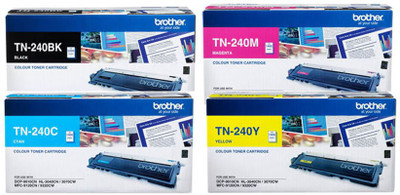 

Brother TN 240 Black, Cyan, Yellow, Magenta Toner cartridge use Brother HL-3040CN/MFC-9120CN/MFC-9320CW/DCP-9010CN. Single Color Ink Toner(Black)
